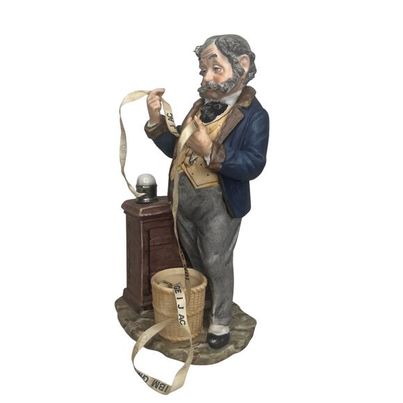 Vintage 60s Pucci Bisque Porcelain Figurine The Tycoon Japanese Capodimonte 3464 - Picture 1 of 15